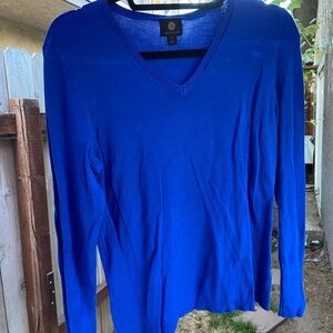 JM Collection Royal Blue Knit Top